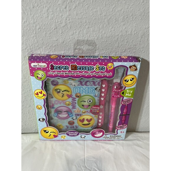 Hot Focus Secret Diary with Passcode and Invisible Ink 8” journal FREE SHIPPING - Picture 2 of 10